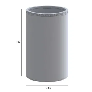 Стакан для зубных щеток Boheme Uno 10974-B чёрный